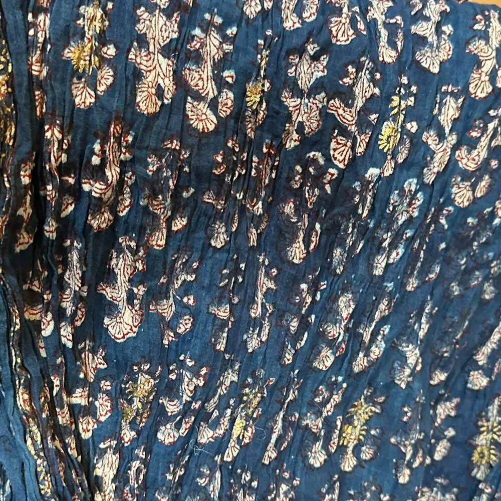 Naga Selection da Blue Tassel Lightweight Scarf Sarong Shawl Vacation Rectangle